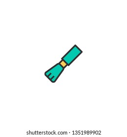 Paint brush icon design. Stationery icon vector illustration