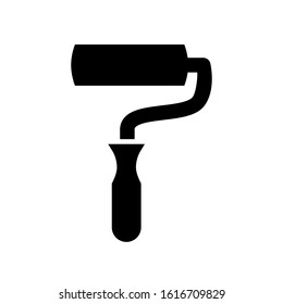 Paint brush icon design template, vector icon designed in flat style isolated on white background, solid icon vector design, can be used for web and various needs of your project