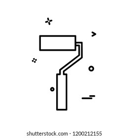 Paint Brush icon design vector