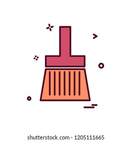 Paint Brush icon design vector