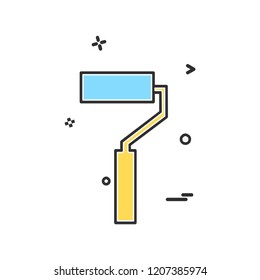 Paint Brush icon design vector