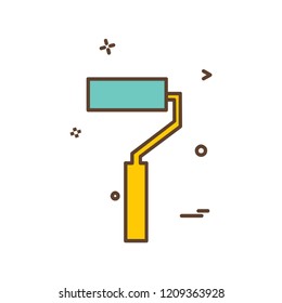 Paint Brush icon design vector