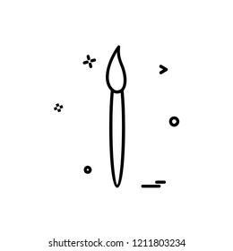 Paint brush icon design vector