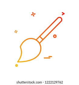 Paint Brush icon design vector