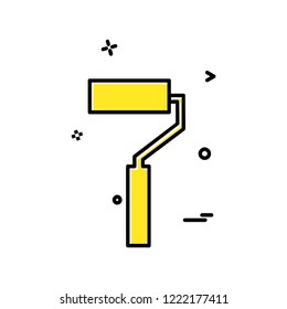 Paint Brush icon design vector