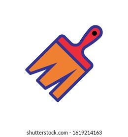 paint brush icon design vector template