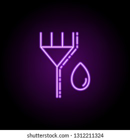 paint brush icon. Elements of Beauty, make up, cosmetics in neon style icons. Simple icon for websites, web design, mobile app, info graphics
