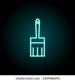 paint brush icon. Elements of construction in neon style icons. Simple icon for websites, web design, mobile app, info graphics