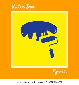 Paint Brush Icon. Eps-10.