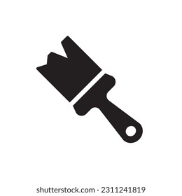 Paint brush icon flat design illustration vector