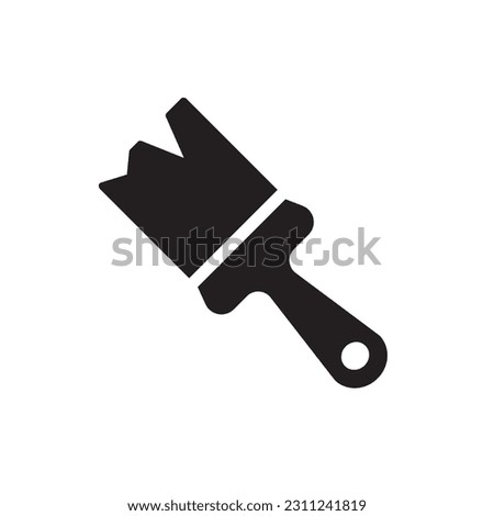 Paint brush icon flat design illustration vector