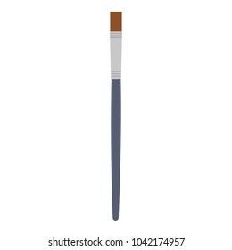 Paint brush icon, flat style