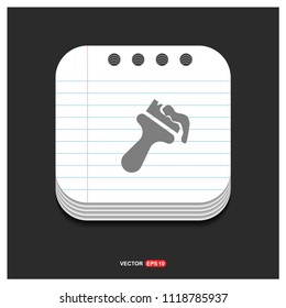 Paint brush icon - Free vector icon