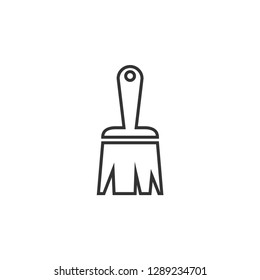 Paint brush icon graphic design template vector isolated