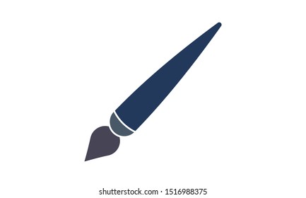 Paint brush icon. High quality logo for web site design and mobile apps. Vector illustration on a white background.