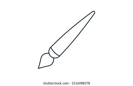 Paint brush icon. High quality logo for web site design and mobile apps. Vector illustration on a white background.