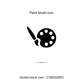 Pintar ideas de iconos de pincel diseño ilustración vectorial gráfico de fondo