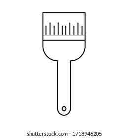 paint brush icon. illustration of a flat style paint brush