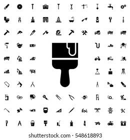 paint brush icon illustration isolated vector sign symbol