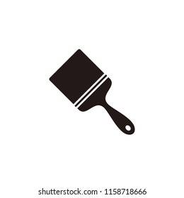 Paint brush icon isolated on white background