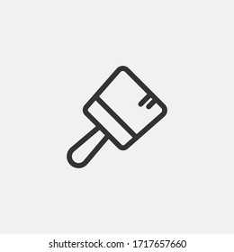 Paint brush icon isolated on background. Brush symbol modern, simple, vector, icon for website design, mobile app, ui. Vector Illustration