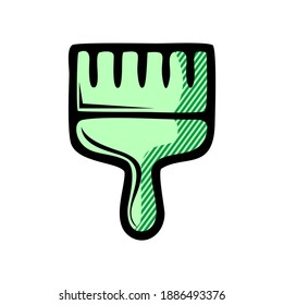 paint brush icon isolated on white background from miscellaneous collection.