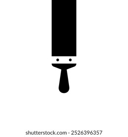 Paint brush icon isolated on white background