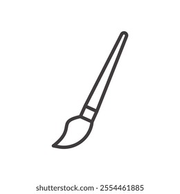 Paint Brush Icon isolated on white background. Vector icon.