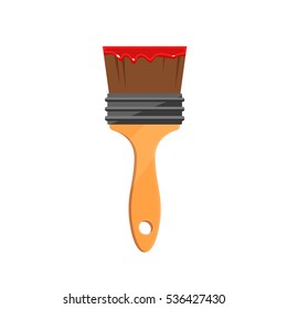paint brush icon isolated on white background