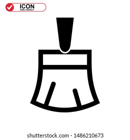 paint brush icon isolated sign symbol vector illustration - high quality black style vector icons
