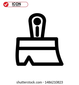 paint brush icon isolated sign symbol vector illustration - high quality black style vector icons
