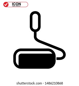 paint brush icon isolated sign symbol vector illustration - high quality black style vector icons
