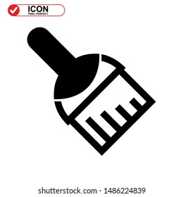 paint brush icon isolated sign symbol vector illustration - high quality black style vector icons
