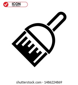 paint brush icon isolated sign symbol vector illustration - high quality black style vector icons
