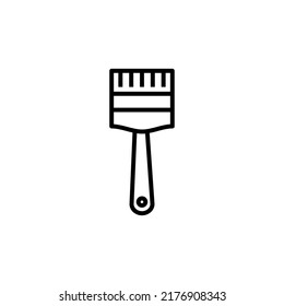 Dibujar icono de pincel en estilo de línea