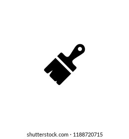 Paint brush icon logo
