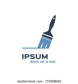 Paint brush icon, logo