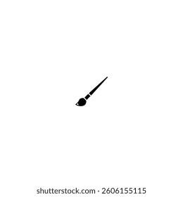 Paint brush icon logo flat vector design