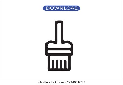 paint brush icon or logo isolated sign symbol vector illustration - high quality black style vector icons.