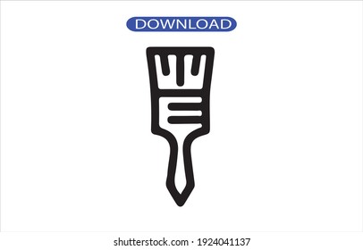 paint brush icon or logo isolated sign symbol vector illustration - high quality black style vector icons.