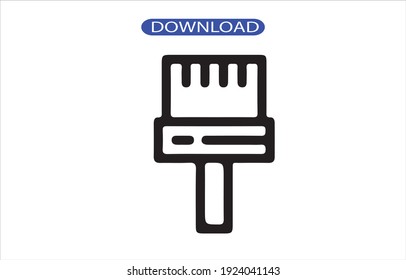 paint brush icon or logo isolated sign symbol vector illustration - high quality black style vector icons.