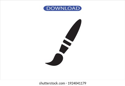 paint brush icon or logo isolated sign symbol vector illustration - high quality black style vector icons.