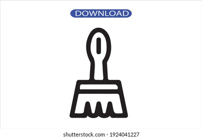 paint brush icon or logo isolated sign symbol vector illustration - high quality black style vector icons.