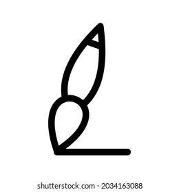 paint brush icon or logo isolated sign symbol vector illustration - high quality black style vector icons
