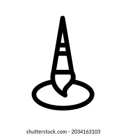 paint brush icon or logo isolated sign symbol vector illustration - high quality black style vector icons
