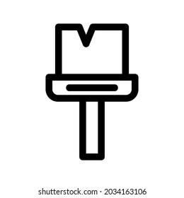 paint brush icon or logo isolated sign symbol vector illustration - high quality black style vector icons
