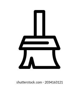 paint brush icon or logo isolated sign symbol vector illustration - high quality black style vector icons
