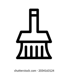 paint brush icon or logo isolated sign symbol vector illustration - high quality black style vector icons
