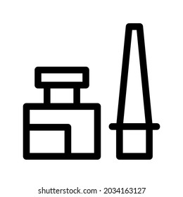 paint brush icon or logo isolated sign symbol vector illustration - high quality black style vector icons
