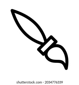 paint brush icon or logo isolated sign symbol vector illustration - high quality black style vector icons
